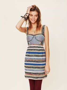 Free People New Romantics Ol' Oprey Smocked Dress